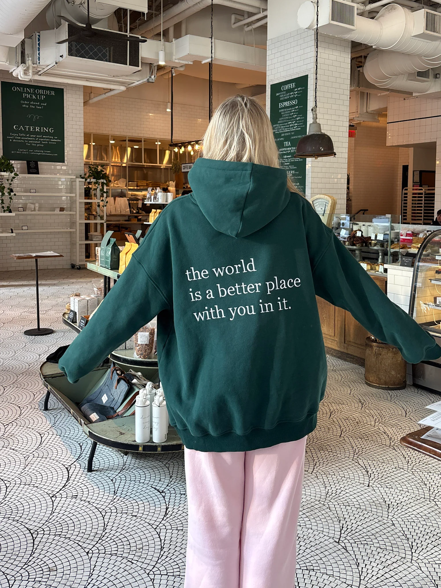 The World Is A Better Place With You In It Embroider Hoodie