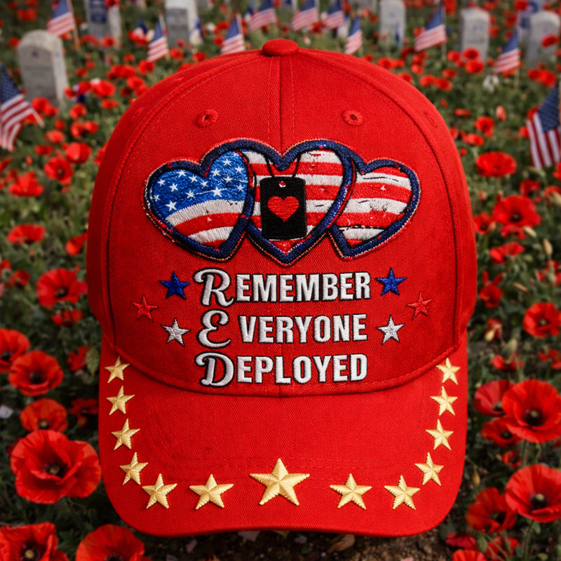 Red Friday Art Printed Casual Hat