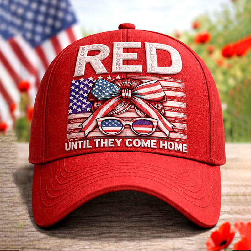 Red Friday Print Baseball Cap