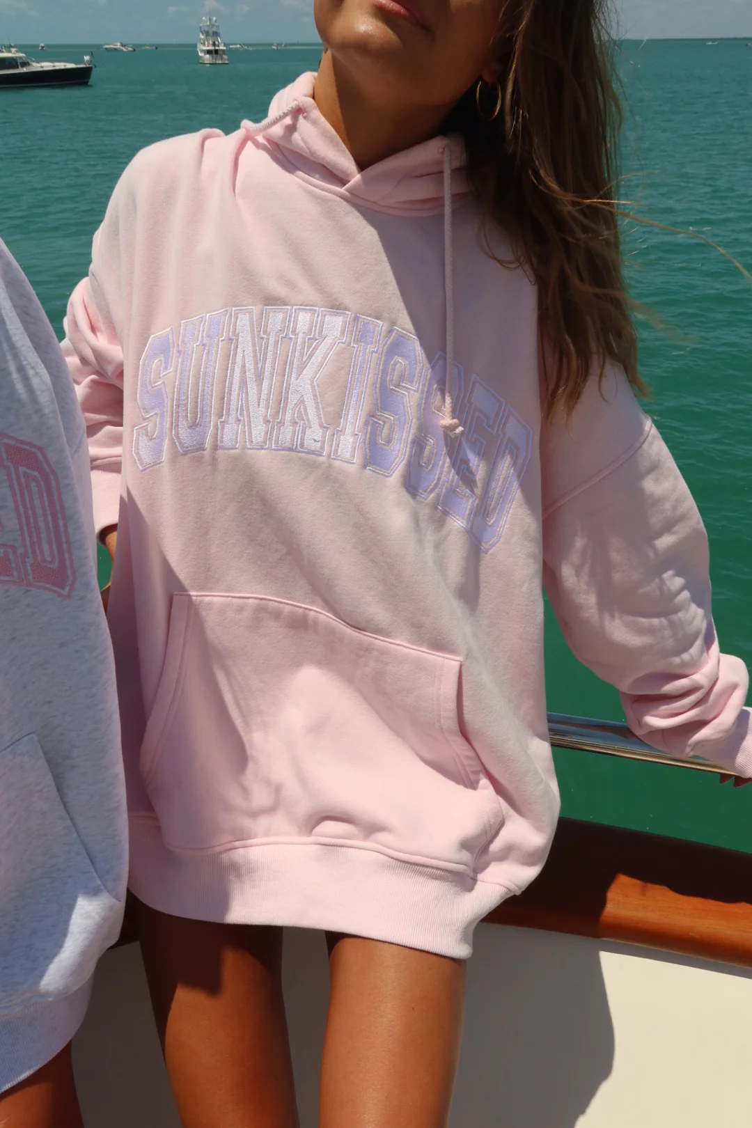 Sunkissed Collegiate Embroider Oversized Hoodie