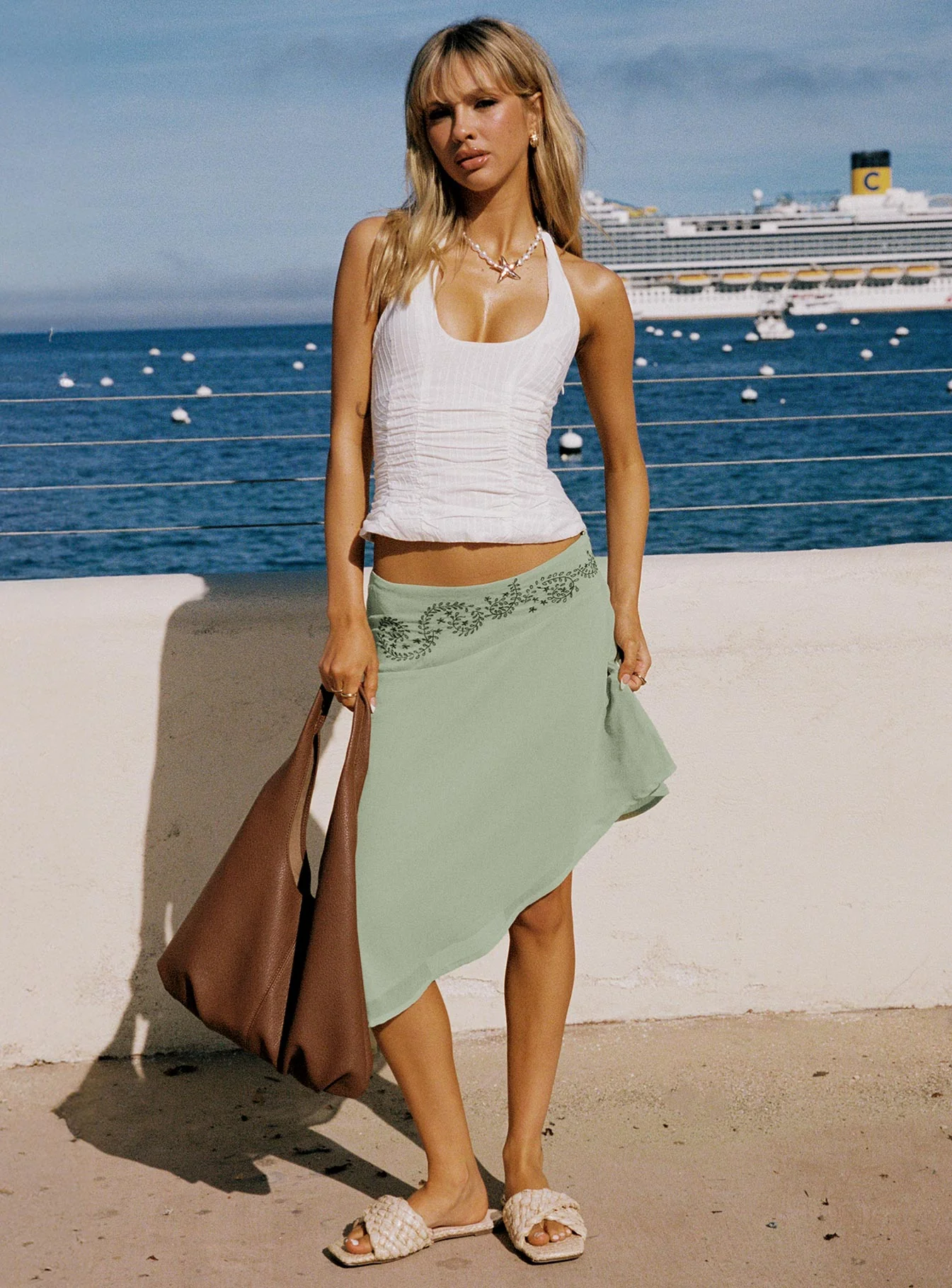 Nataliya Halter Top White