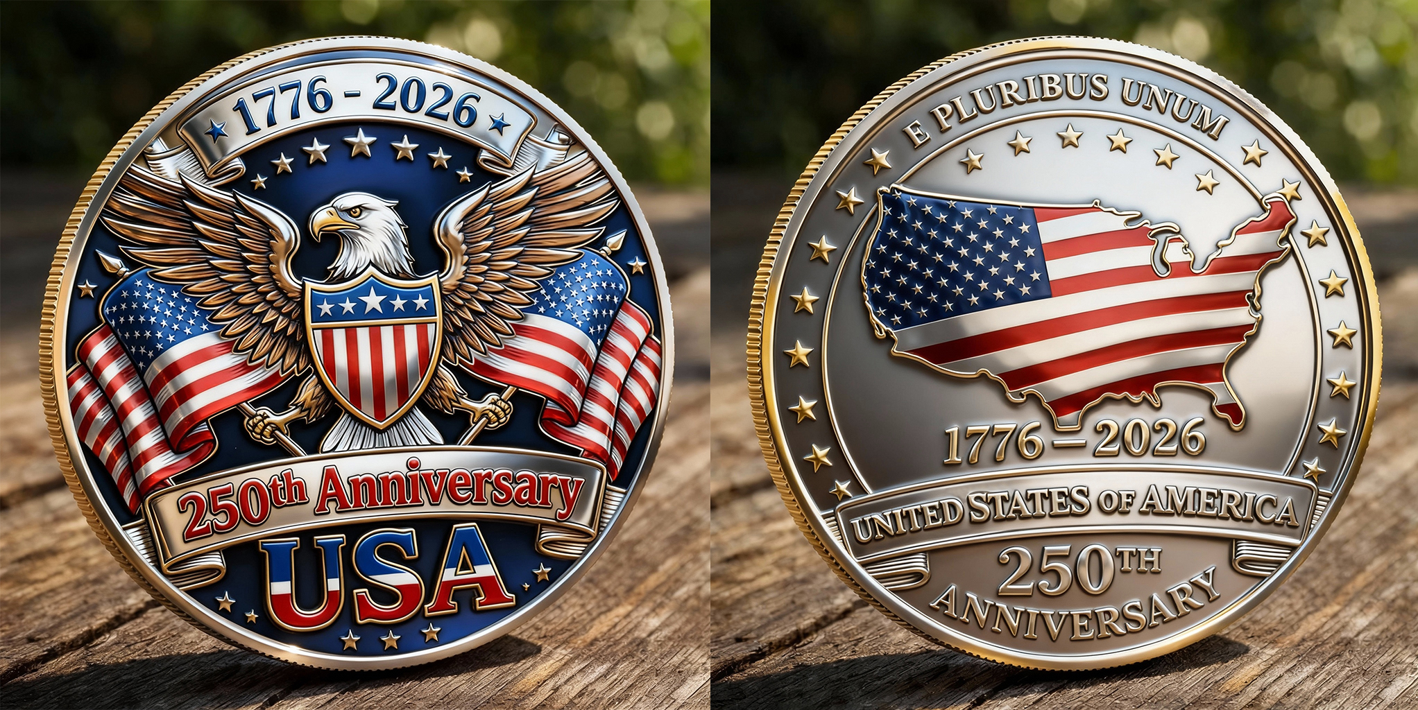 USA 250th Anniversary Commemorative Coin (1776–2026)