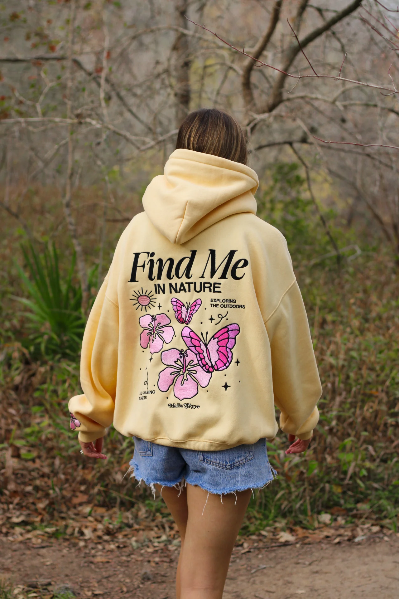 Find Me In Nature Hoodie - Butter Yellow