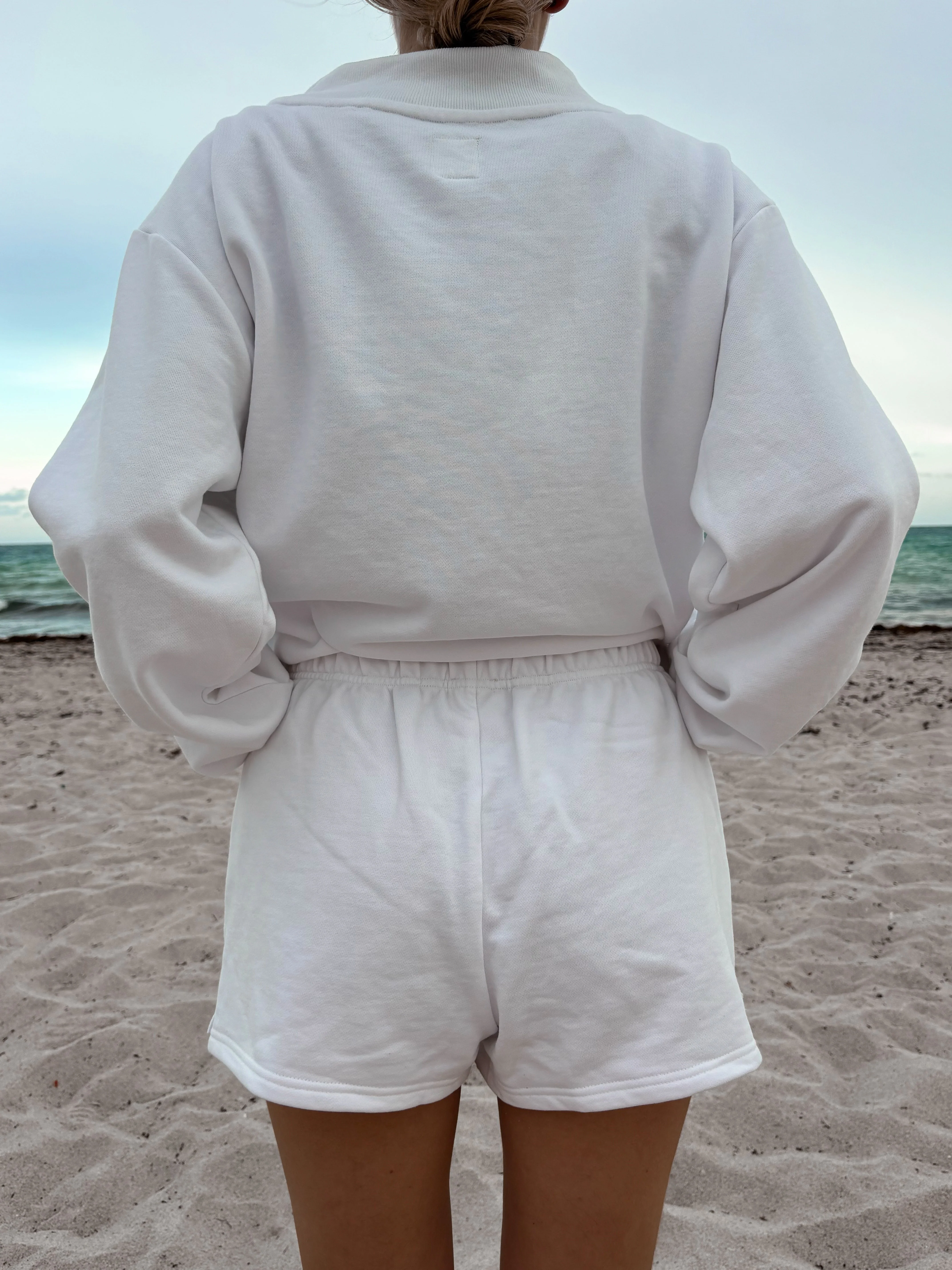 Sunkissedcoconut Embroidered Sweat Shorts 100% Cotton