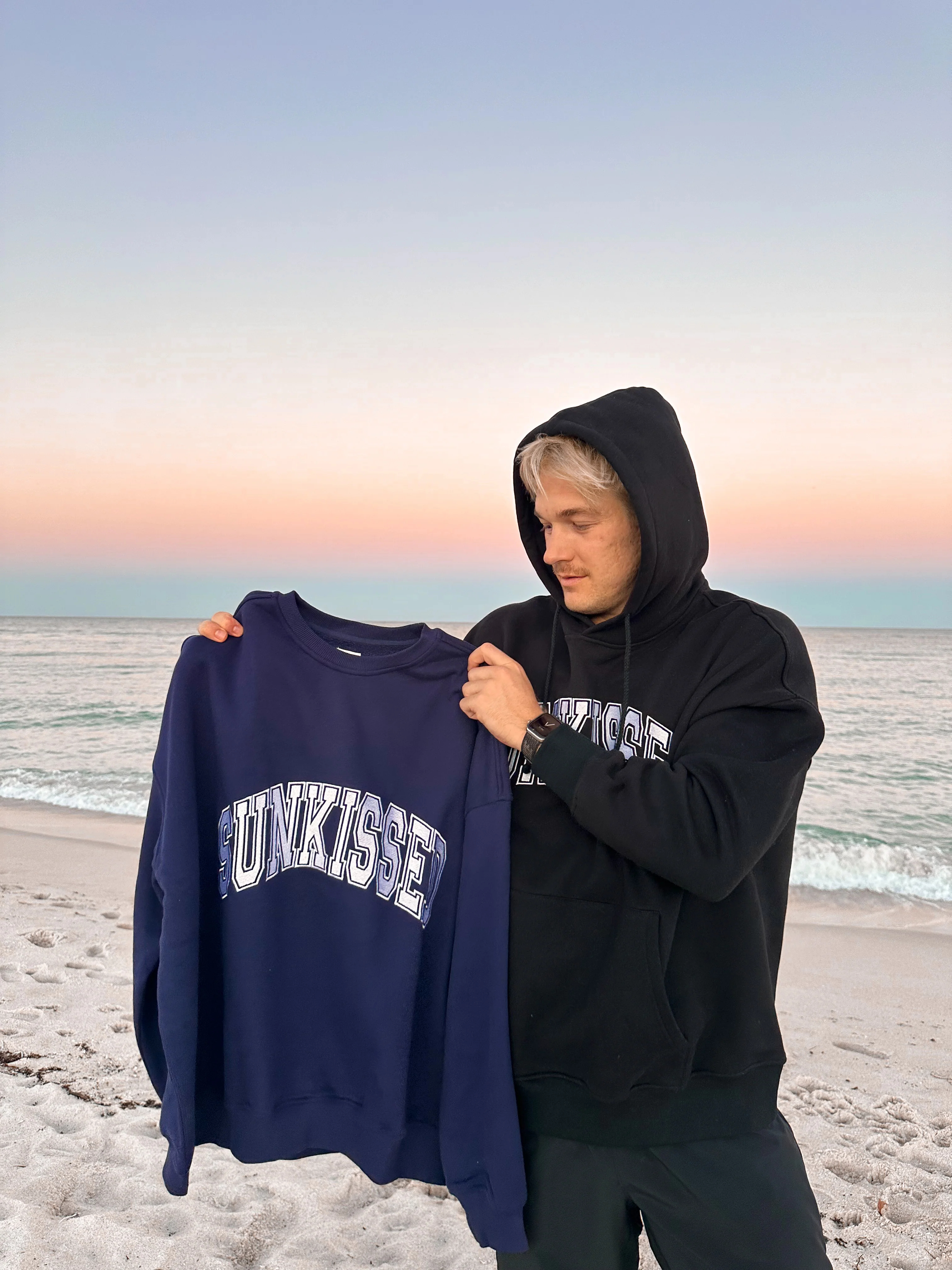 Sunkissed Collegiate Embroider Oversized Hoodie
