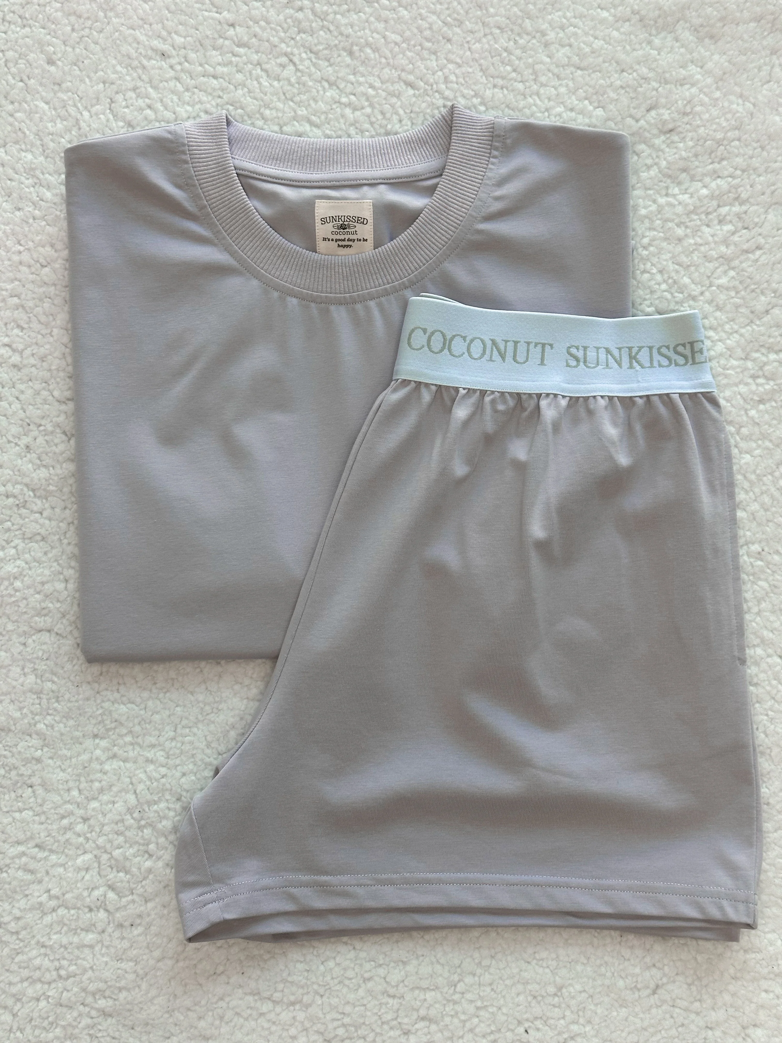 Italian Purple Basic Slightly Cropped Blank Tee