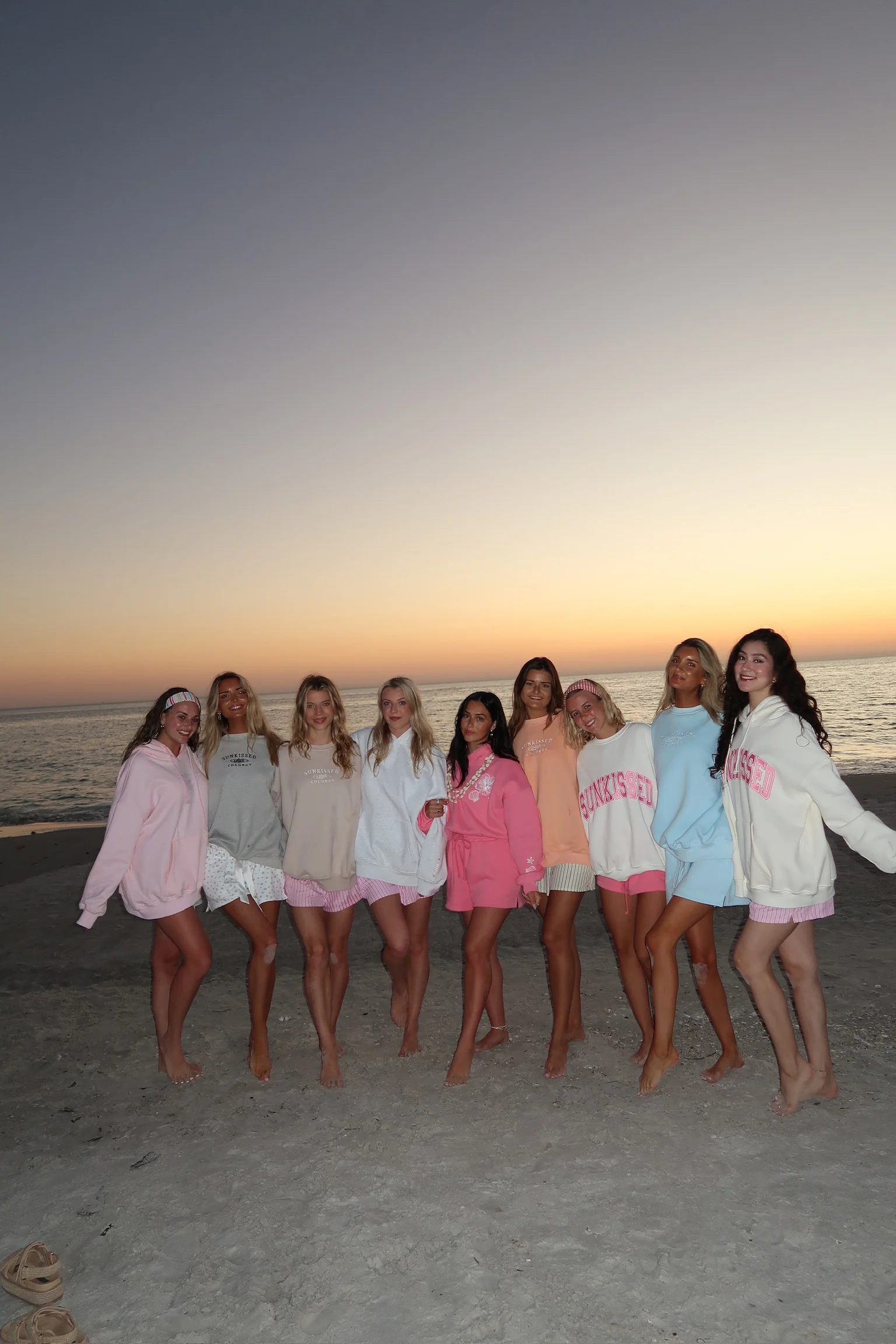 Afternoon Grey Sunkissedcoconut Embroider Sweatshirt