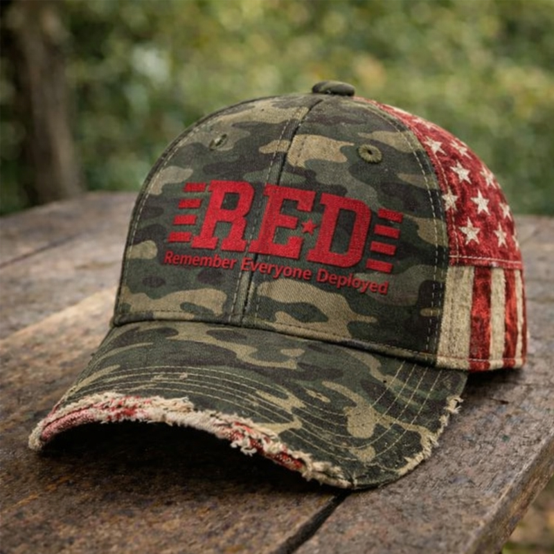 Red Friday Art Printed Casual Hat
