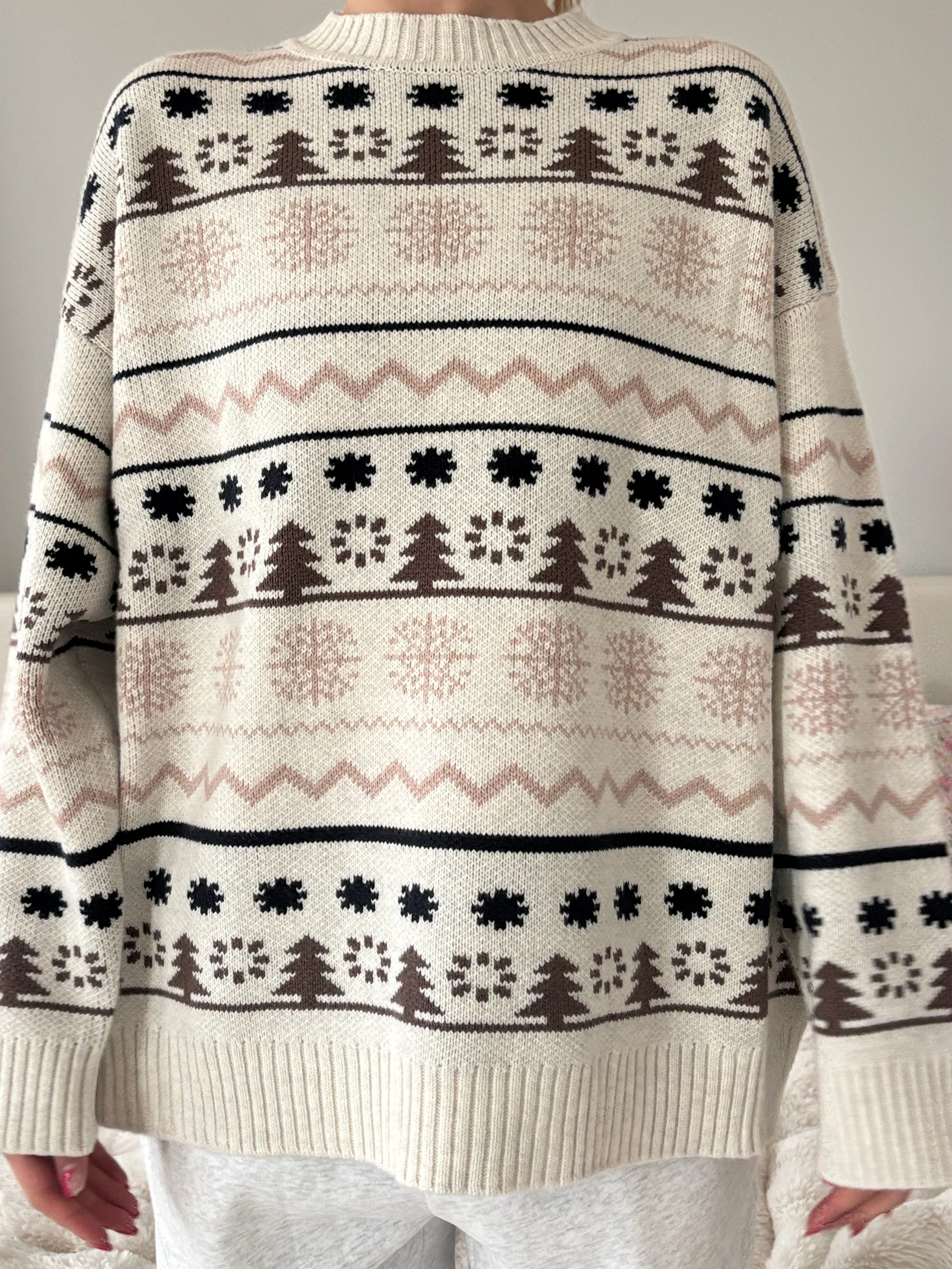 Moose Tracks Winter Sweater