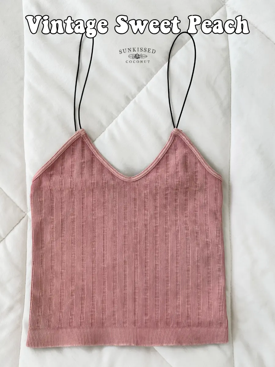Tropical Vintage Ribbed Seamless Nikibiki Tanktops