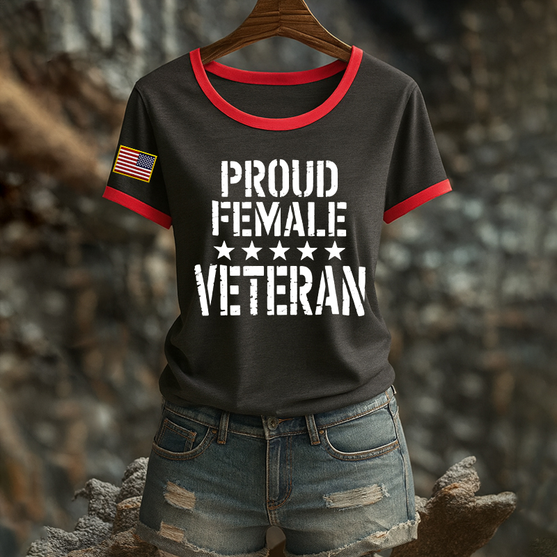 Women's Veteran Print T-Shirt