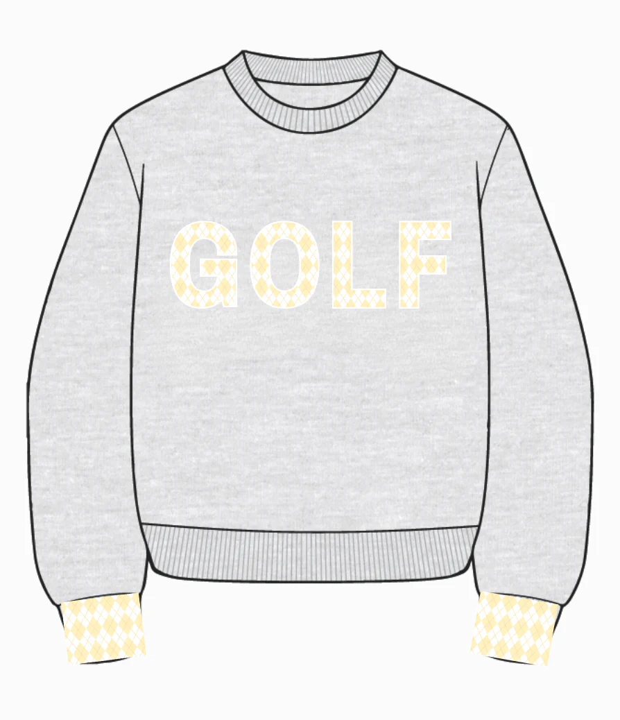 Pearl Grey Golf Sweatshirt